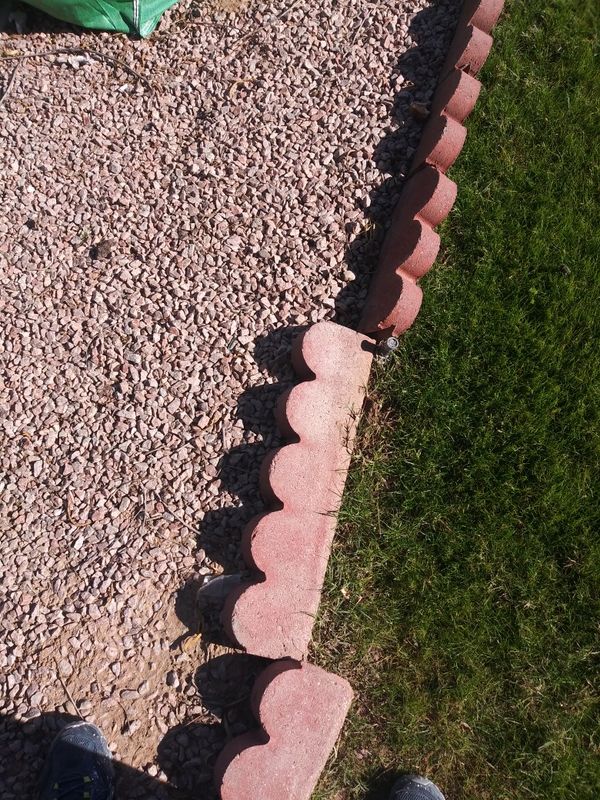 Scalloped Red Straight Edging Stone (Common: 2-in x 16-in; Actual: 2-in