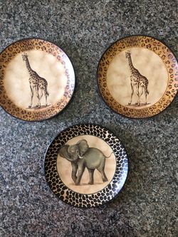 NEW!!! Safari Plates $10 Ea