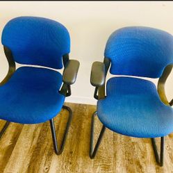 Office Chairs, Pair Of 2. Strong And Comfortable 