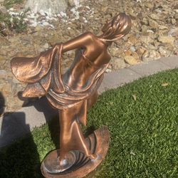 Bronze Color, Decorative Women’s Statue