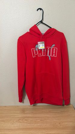 Puma Red Pullover Hoodie with Logo