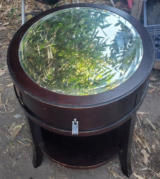 Two Tables With Mirrors