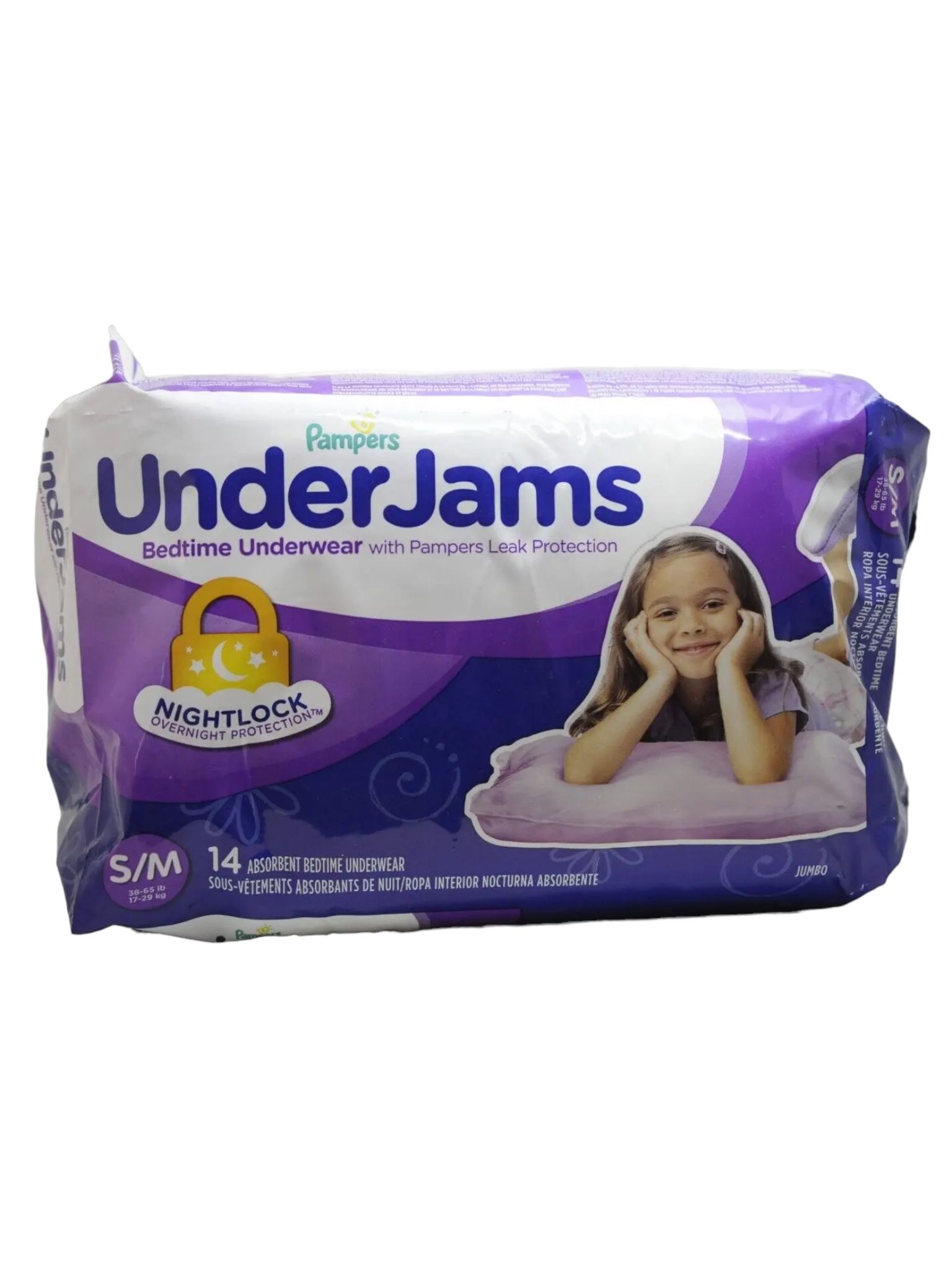 Pampers UnderJams Bedtime Underwewar S/M 14 Count