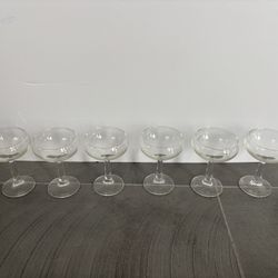 Lot of Unused Coupe Glasses