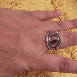 Treasure Chest Charm purple ring
