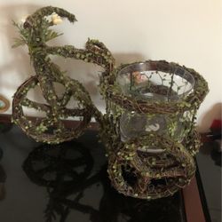 Pier One Decor Bicycle Candlenpr Plant Holder 