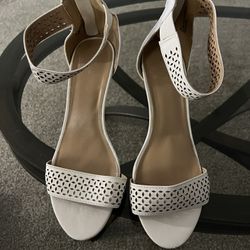 White Dress Sandals Size 10