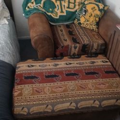 Rustic Chair And Ottoman
