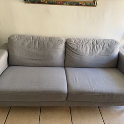 Gray contemporary sofa
