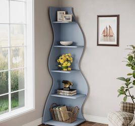 Beautiful corner accent bookcase
