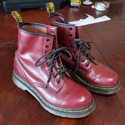 Cherry Red 1460 Smooth Leather Dr. Martens Women's 7