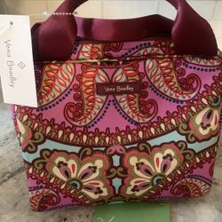 ♥️ NEW Designer VERA BRADLEY Lunch Bag, Washable Nylon Raincoat Fabric Insulated Lunchbox, Vera Bradley Insulated Lunch Bag, Vera Bradley Lunch Tote