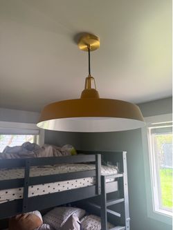 Free 22inch yellow with gold hardware light