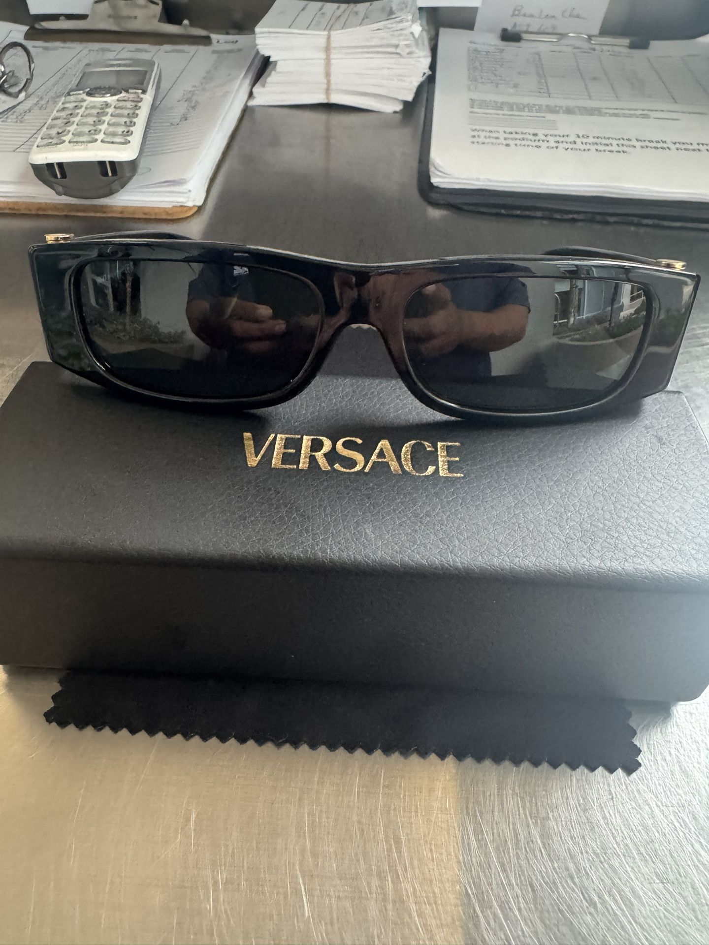 Versace Rectangle Sunglasses