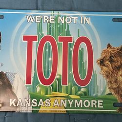 Wizard Of Oz “Toto” License Plate