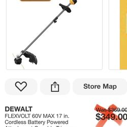 DEWALT FLEXVOLT 60V MAX 17 in. Cordless Battery Powered Attachment Capable Trimmer Kit with (1) FLEXVOLT 3 Ah Battery & Charger