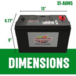 INTERSTATE AGM HEAVY DUTY BATTERIES !!!