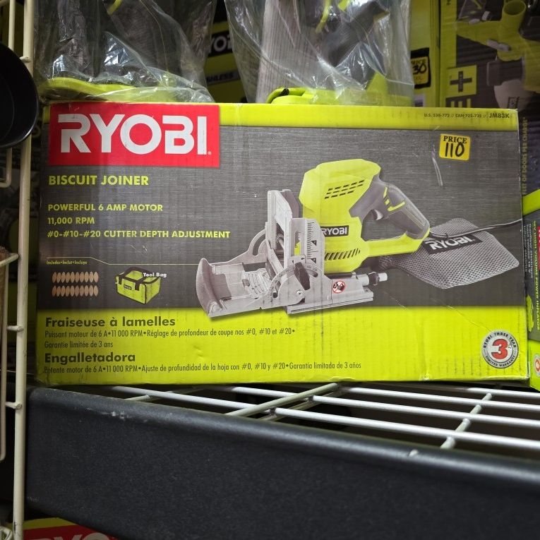 Ryobi 6 Amp Biscuit Joiner, CORDED, NEW, FINANCING AVAILABLE 