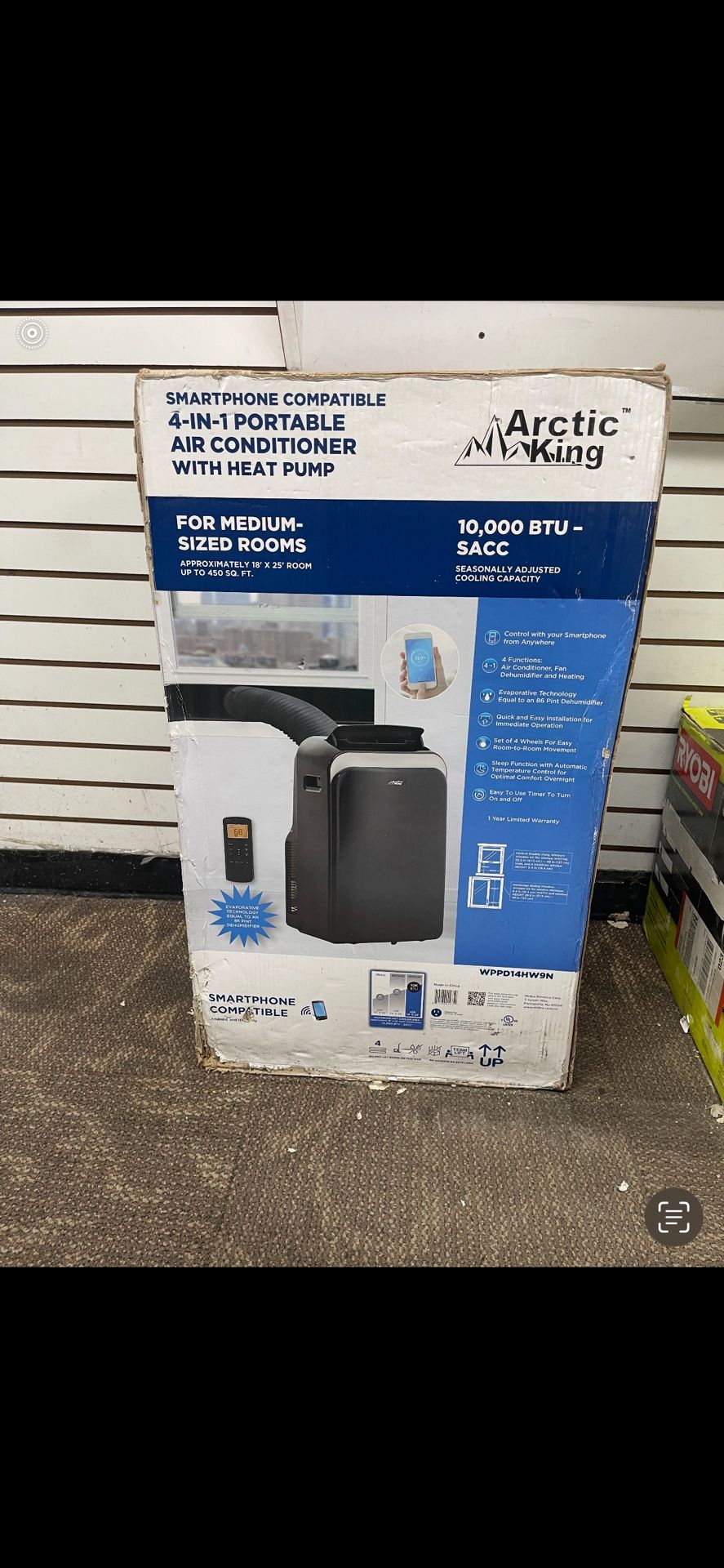 AIR CONDITIONER, HOUSEHOLD ARCTIC KING IN BOX $499 IN WALMART