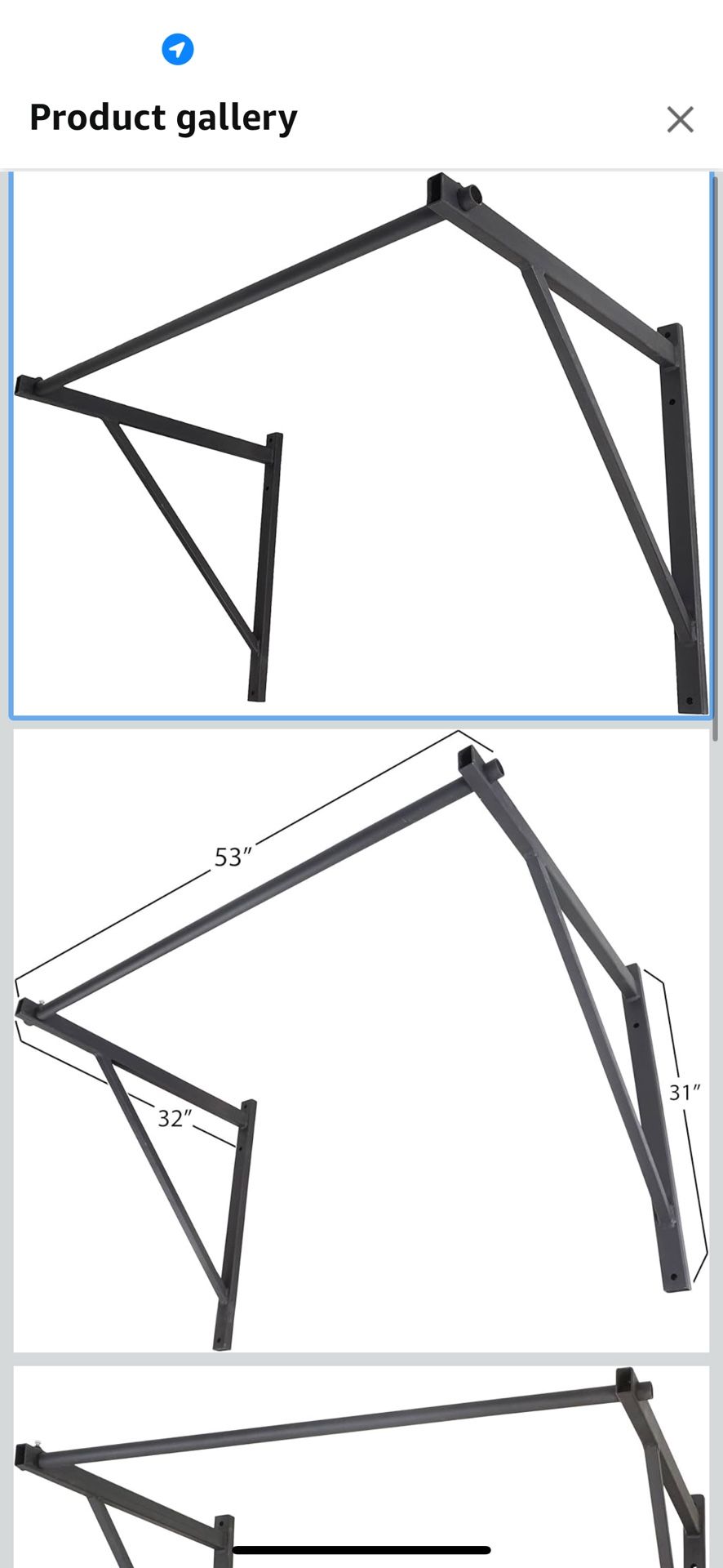 Titan Fitness Wall Mounted Pull Up Chin Up Bar Training Fitness Heavy Duty
