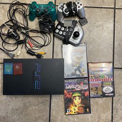 Ps2 Console With Games And Controllers