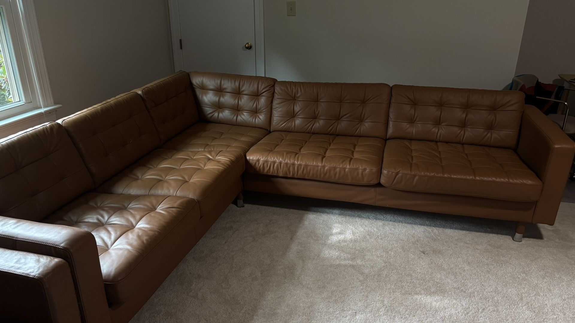 Sectional Sofa - golden brown