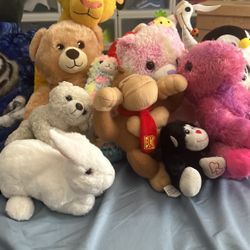 Lot Of 16 Plushies 