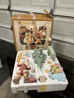 Grandeur Noel Porcelain Christmas Figurine Set