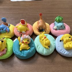 8 pcs pokemon sleep mini figures Lot (or u can pick which u like)
