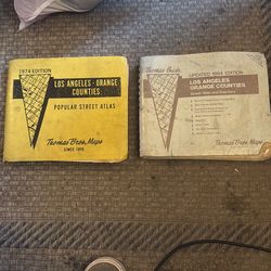 Thomas guides 1974 and 1984 LA / Orange County
