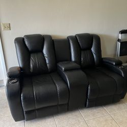Leather Sofa couch 