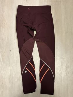 Burgundy Lululemon Speed Up Tight  Sizr 4 #Lululemon #athleisure #Leggings #Sports #Activewear  No issues Mint condition