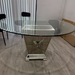 Mirror Dining Table 54” From Zgallerie 