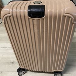 NO NAME CARRY ON LUGGAGE PINK