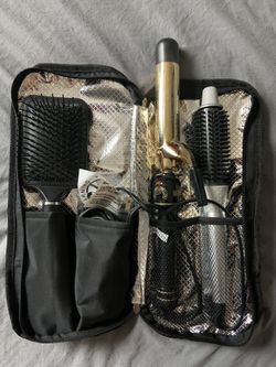 Professional Curling Irons w/ Brush & CTG Bag Included! (: