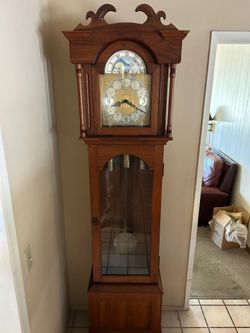 Vintage grandfather clock