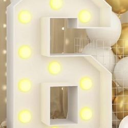 4ft tall 6 marquee number