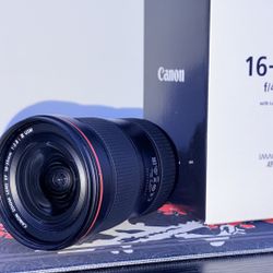 Canon 16-35mm f/4L IS USM Lens + Lens Case 