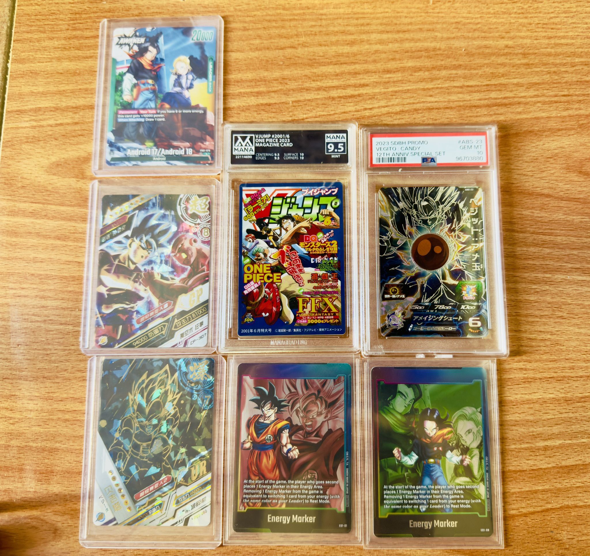 One Piece & Dragon Ball Z Cards
