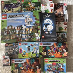 Bulk legos, Retired Minecraft, Starwars…. Etc