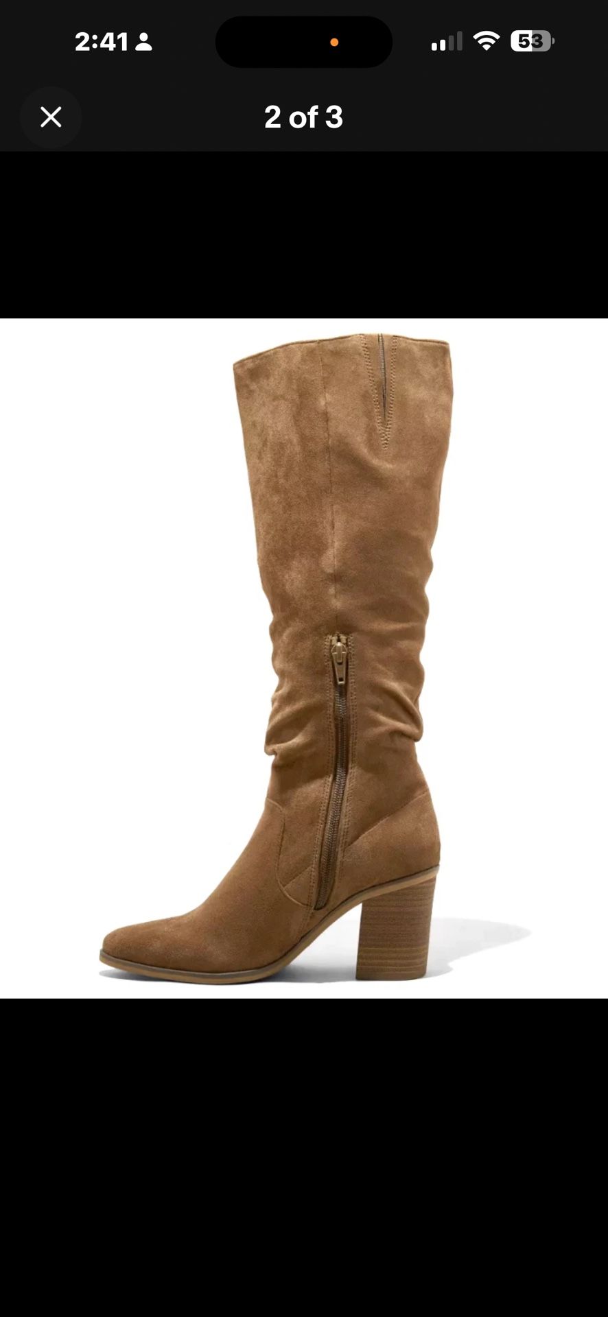 Universal Thread Faux Suede Taupe Women's Junie Tall Boots New