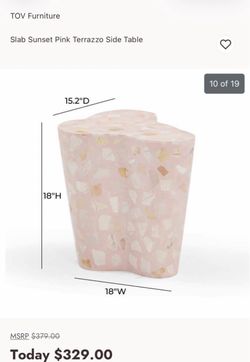 TOV Furniture side table