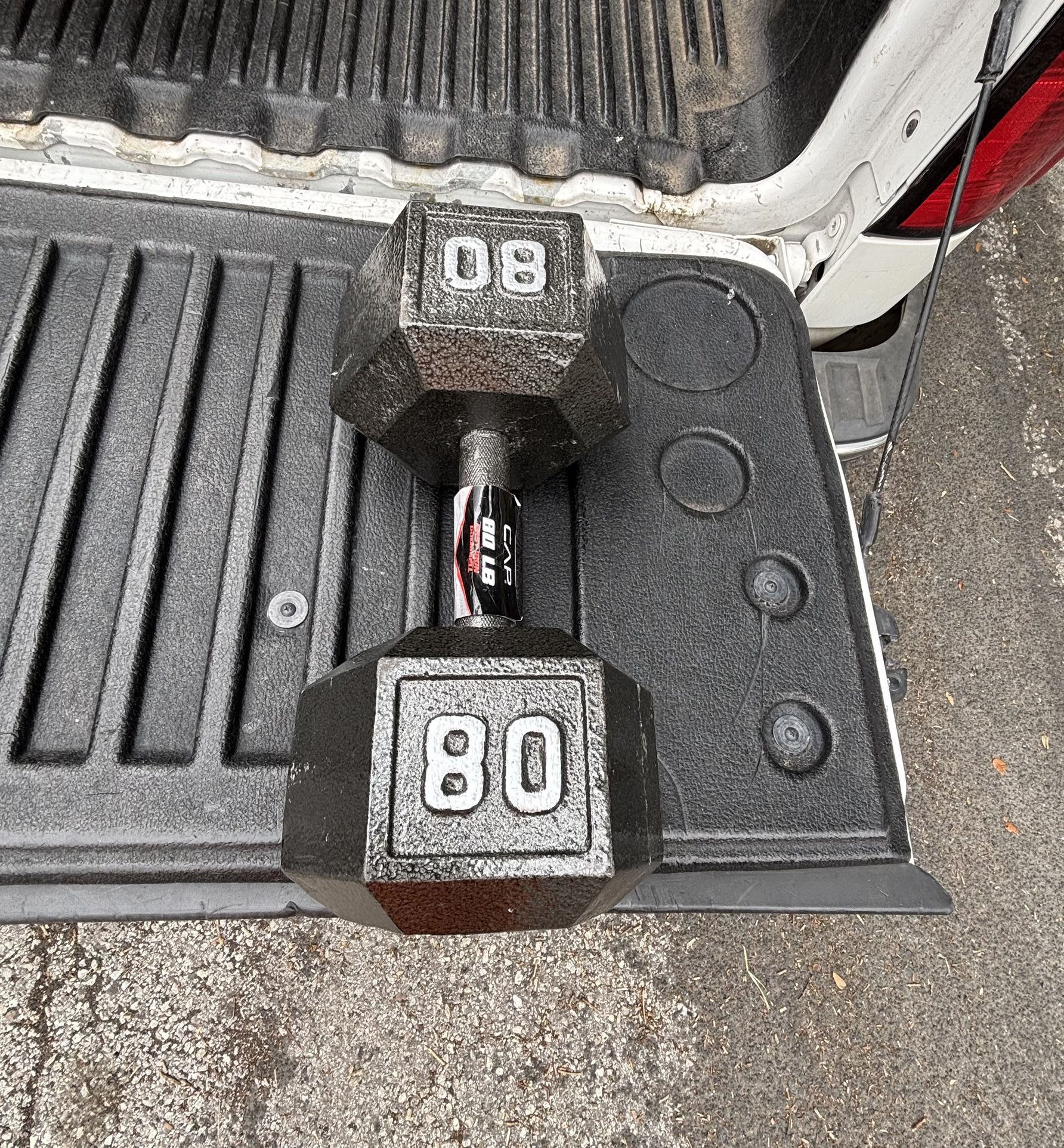 Cast Iron 80lb Dumbbell, Single