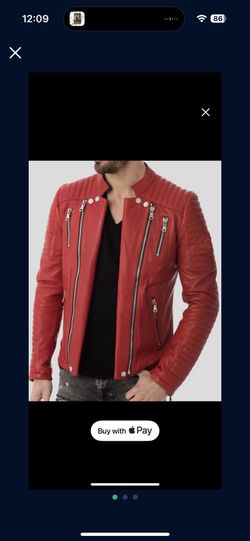 Men’s Genuine Leather Moto Jacket S/M. Price is firm. 