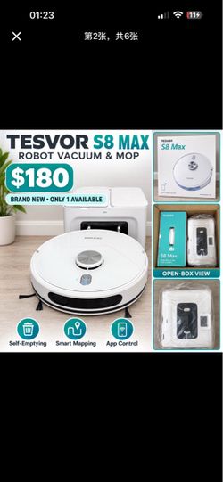 Tesvor S8 Max Robot Vacuum & Mop