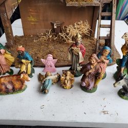 Antique Nativity Set
