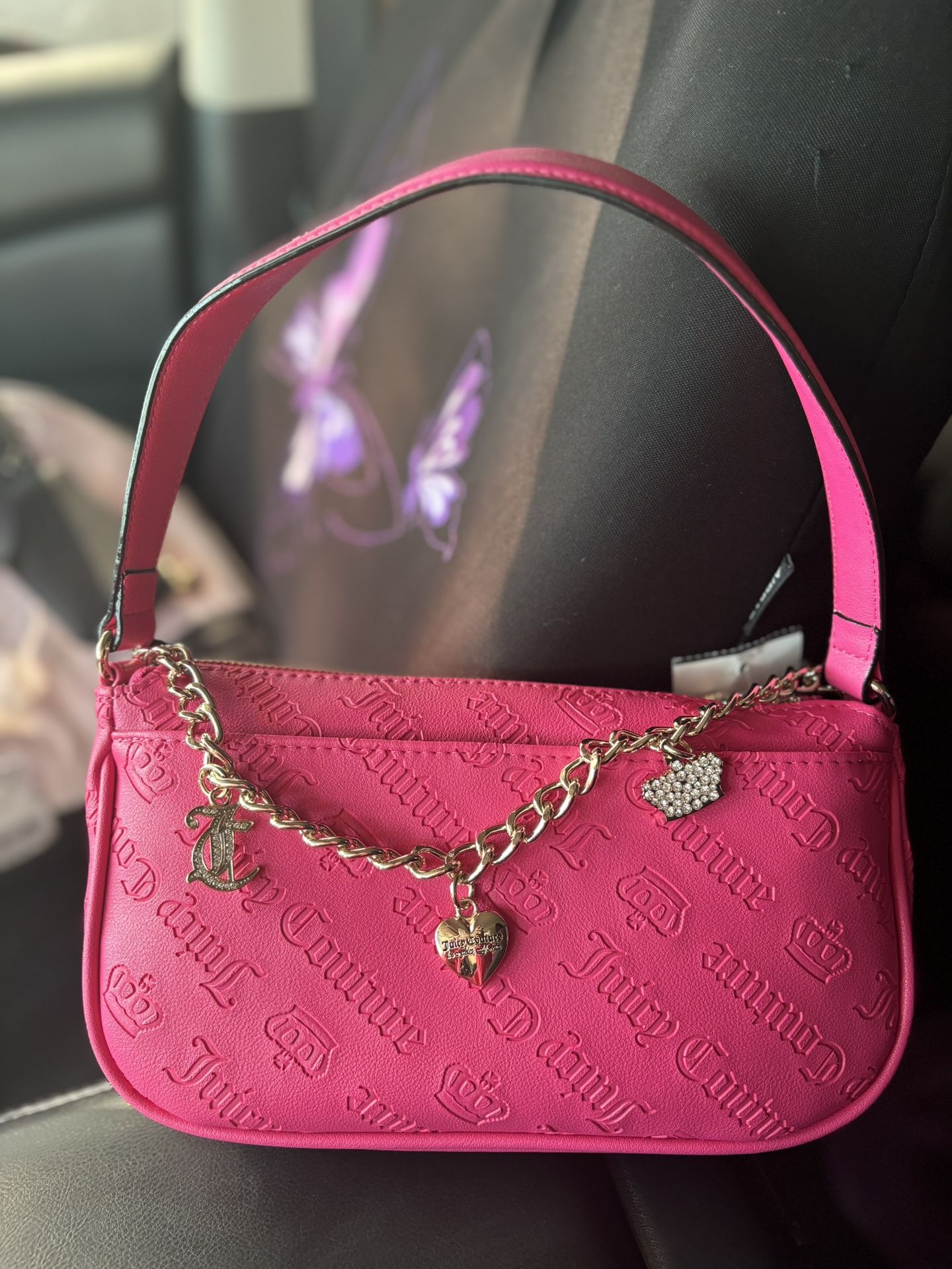 Pink Juicy Purse With Chain