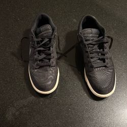 Nike Dunk Low Black Canvas Size 9 Men Used Pretty Good Condition No Box