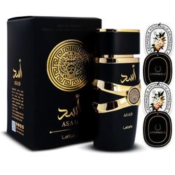 Lattafa Imported Long Lasting Luxury Perfume Spray Asad Premium Refreshing Oud and Musk Fragrances Eau De Parfum 100 ml Perfume for Unisex