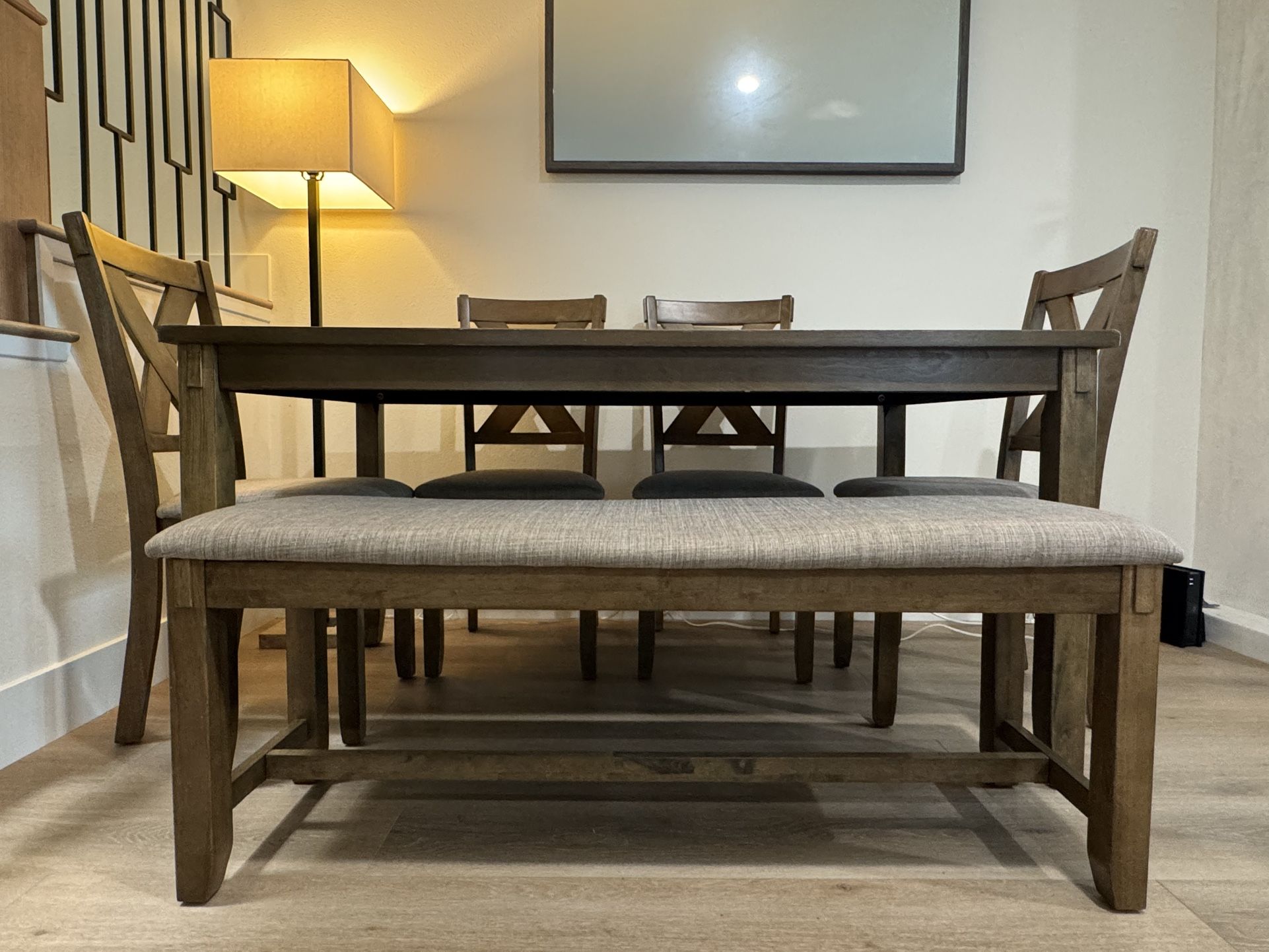 Dining Table Set With 4 Chairs & 1 Bench for Sale in La Costa, CA - OfferUp